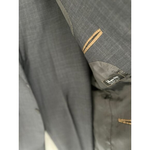 Pronto Uomo Suit Supper 1200 Wool Charcoal Gray Two-Button Suit Jacket & Pants S - Picture 9 of 16